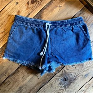 aerie denim lounge shorts